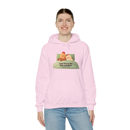 Whimsical Chicken Mom Hoodie – Sweet Mother’s Day Gift with Nest-Themed Quote