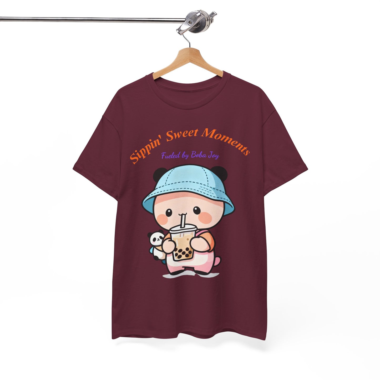 Kawaii Boba Panda T-Shirt – Cute Bubble Tea Lover Graphic Tee for Everyday Sweet Vibes