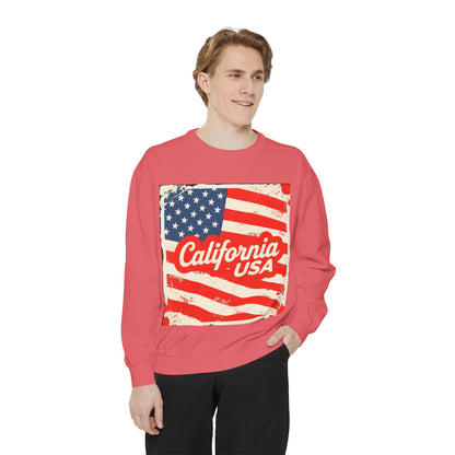 California Dream Vintage Sweatshirt – Retro USA Vibes