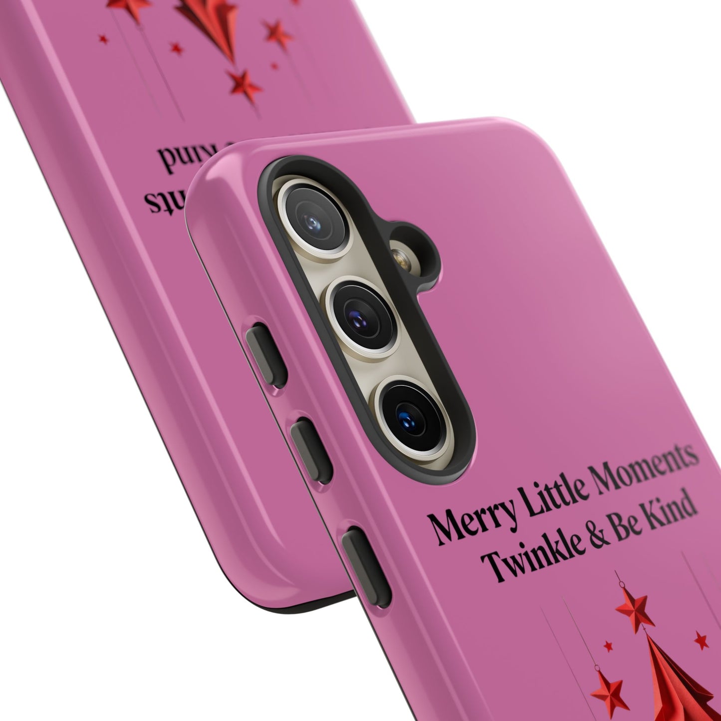 Twinkle & Kindness Christmas Cover – Soft Pink Winter Design for Cozy Holiday Vibes