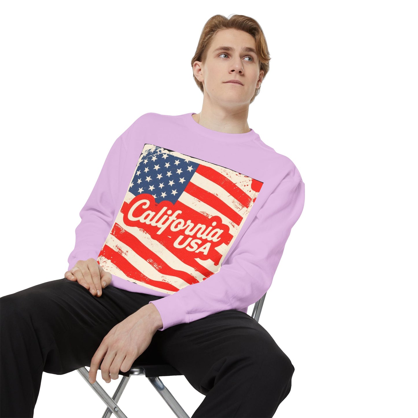 California Dream Vintage Sweatshirt – Retro USA Vibes