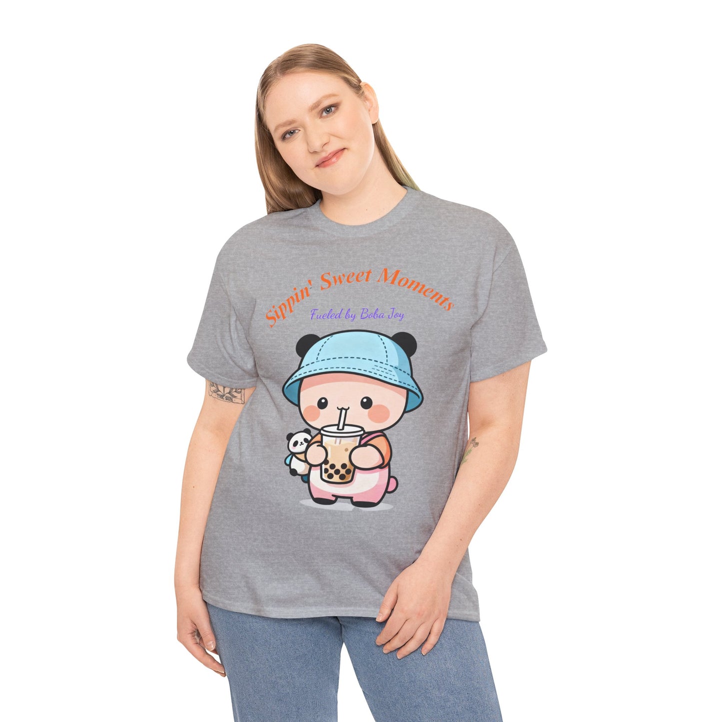 Kawaii Boba Panda T-Shirt – Cute Bubble Tea Lover Graphic Tee for Everyday Sweet Vibes