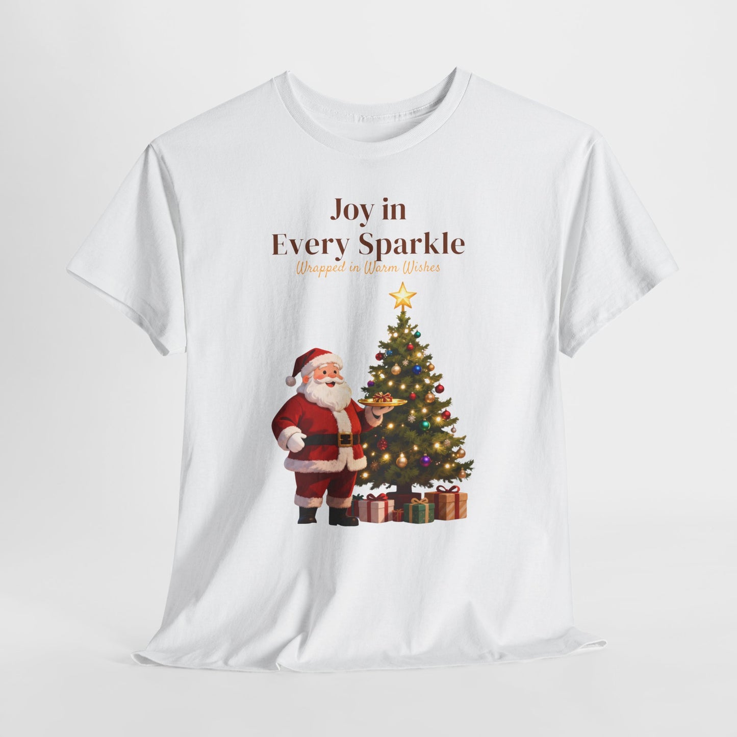 Cozy Santa & Tree Christmas T-Shirt – Festive Holiday Tee for Joyful Winter Days