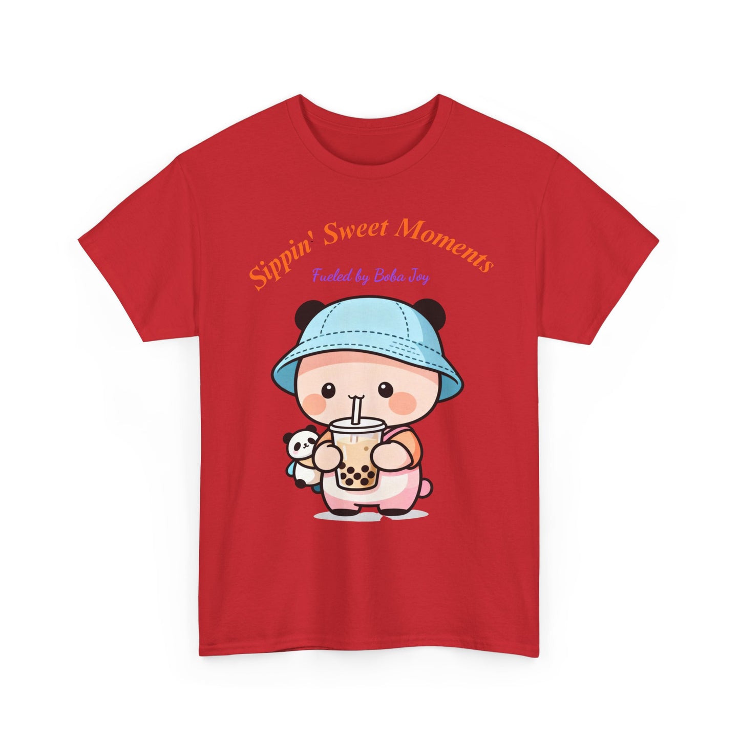 Kawaii Boba Panda T-Shirt – Cute Bubble Tea Lover Graphic Tee for Everyday Sweet Vibes