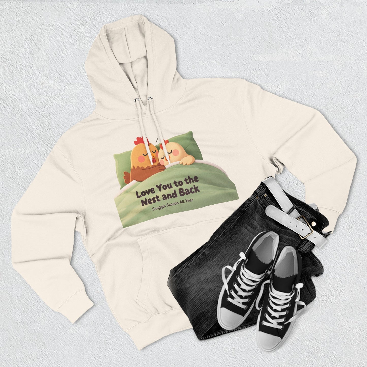 Cluckin’ Cozy Hoodie – Funny Chicken Graphic Sweatshirt That Feels Like a Warm Hug