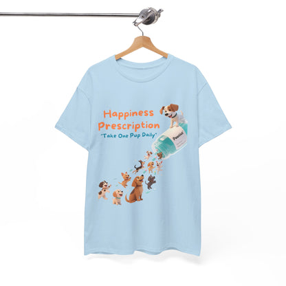 Prescription for Joy T-Shirt – Playful Dog Lover Tee with Cute Puppies and Positive Vibes