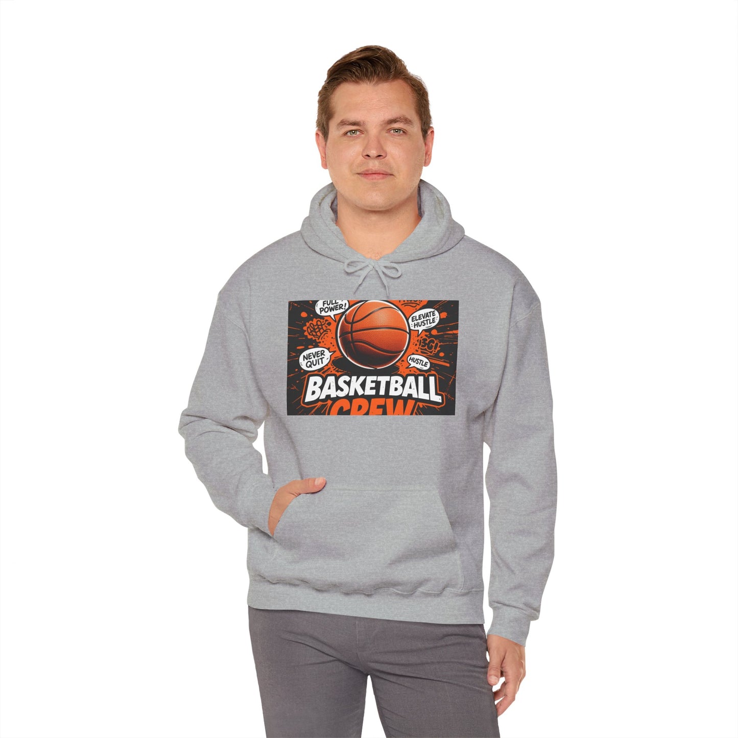 Custom Basketball Hoodie – Personalized Unisex Heavy Blend Hoodie for Players & Fans