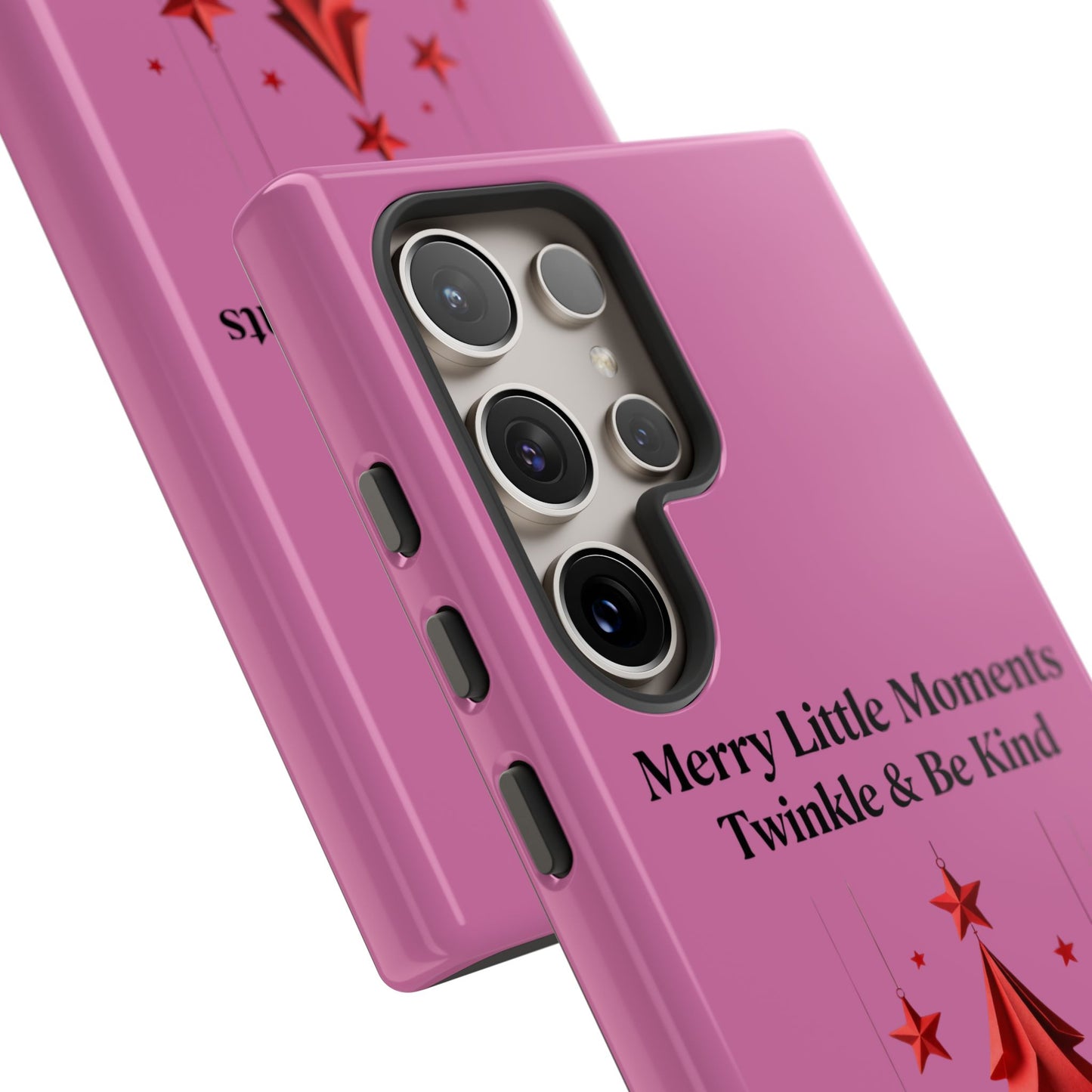 Twinkle & Kindness Christmas Cover – Soft Pink Winter Design for Cozy Holiday Vibes