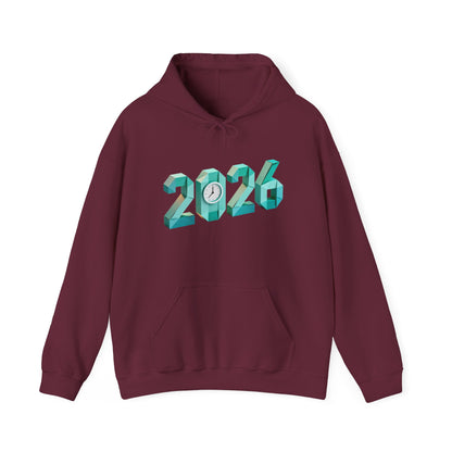 2026 Celebration Hoodie – Bold Throwback Year Design for Festive Winter Wear