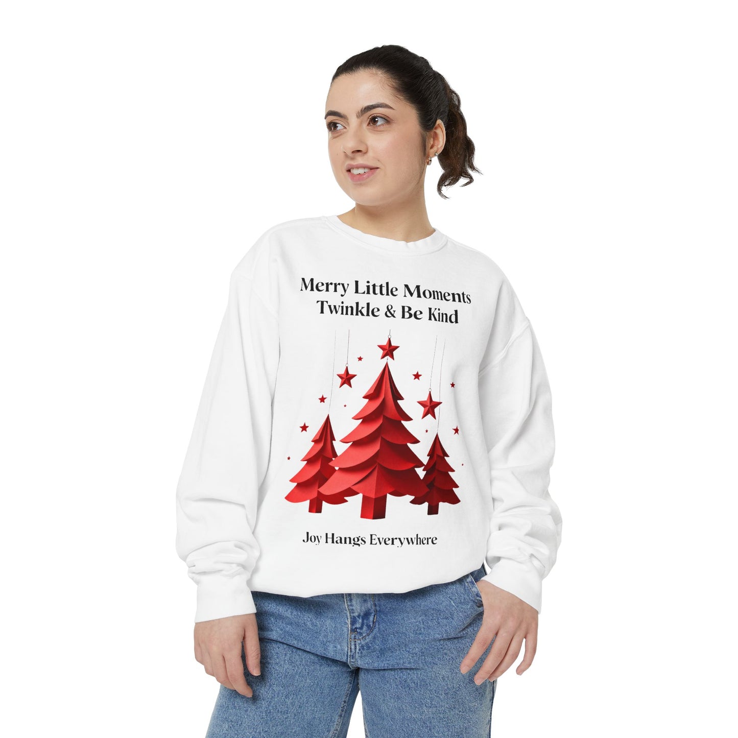 Twinkle & Kindness Christmas Pullover – Cute Holiday Graphic Sweatshirt for Winter Cheer