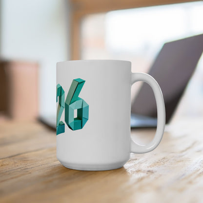 2026 Geometric Celebration Mug – Stylish New Year Cup for Coffee & Cozy Moments