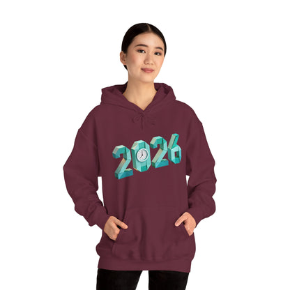 2026 Celebration Hoodie – Bold Throwback Year Design for Festive Winter Wear