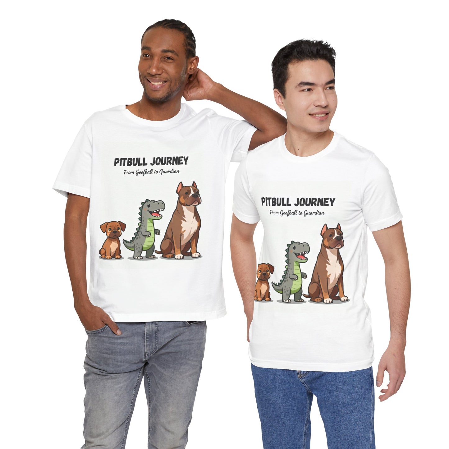 The Pitbull Phases Tee – Cute to Chaos to Champion, Because Growth Takes Grit