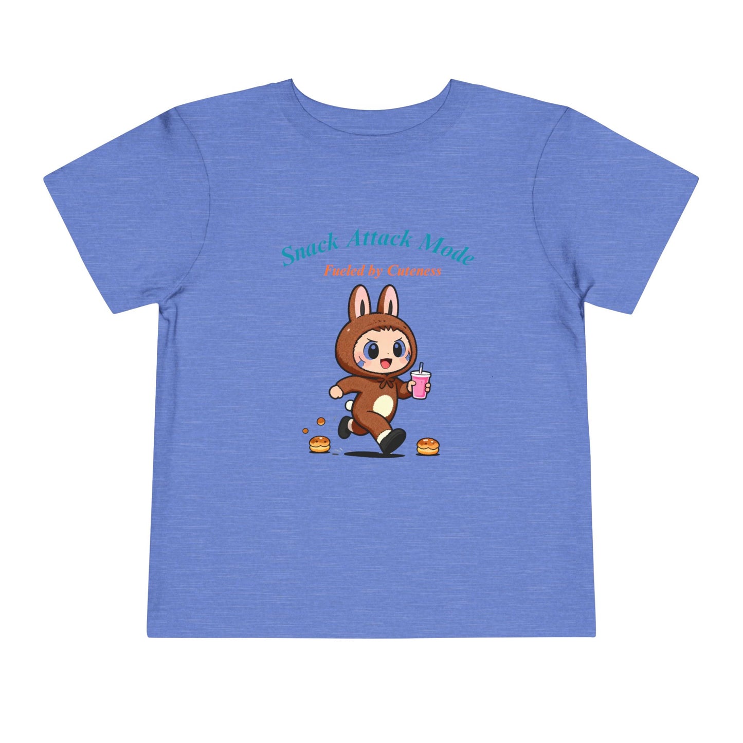 Snack Attack Bunny Tee for Toddlers – Cute Food-Loving Kids Graphic Shirt