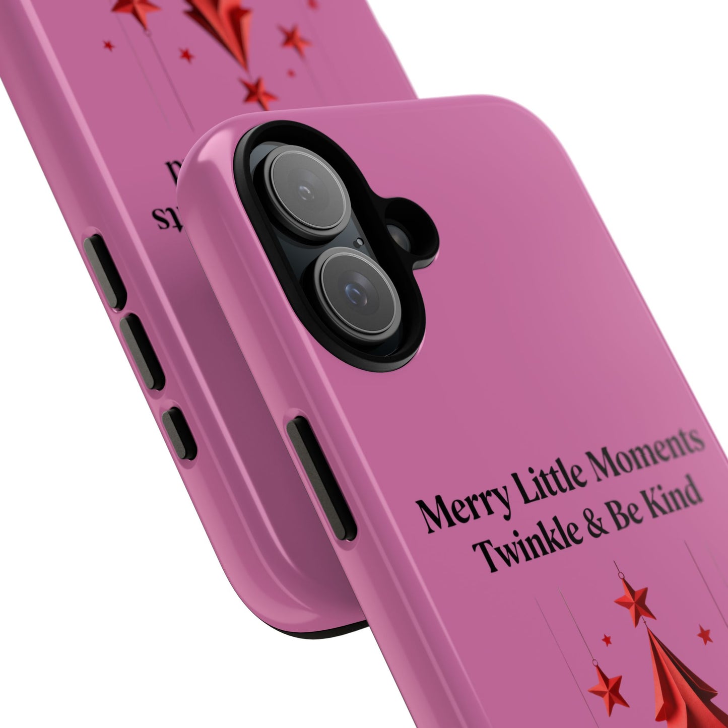 Twinkle & Kindness Christmas Cover – Soft Pink Winter Design for Cozy Holiday Vibes