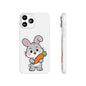 Playful Bunny Holding Carrot Phone Case – Soft, Charming Protective Cover