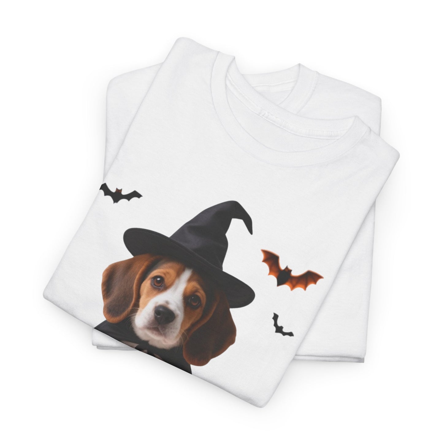 Midnight Pumpkin Glow Pup Tee — Cozy Witch Dog Shirt for Fall & Halloween Lovers