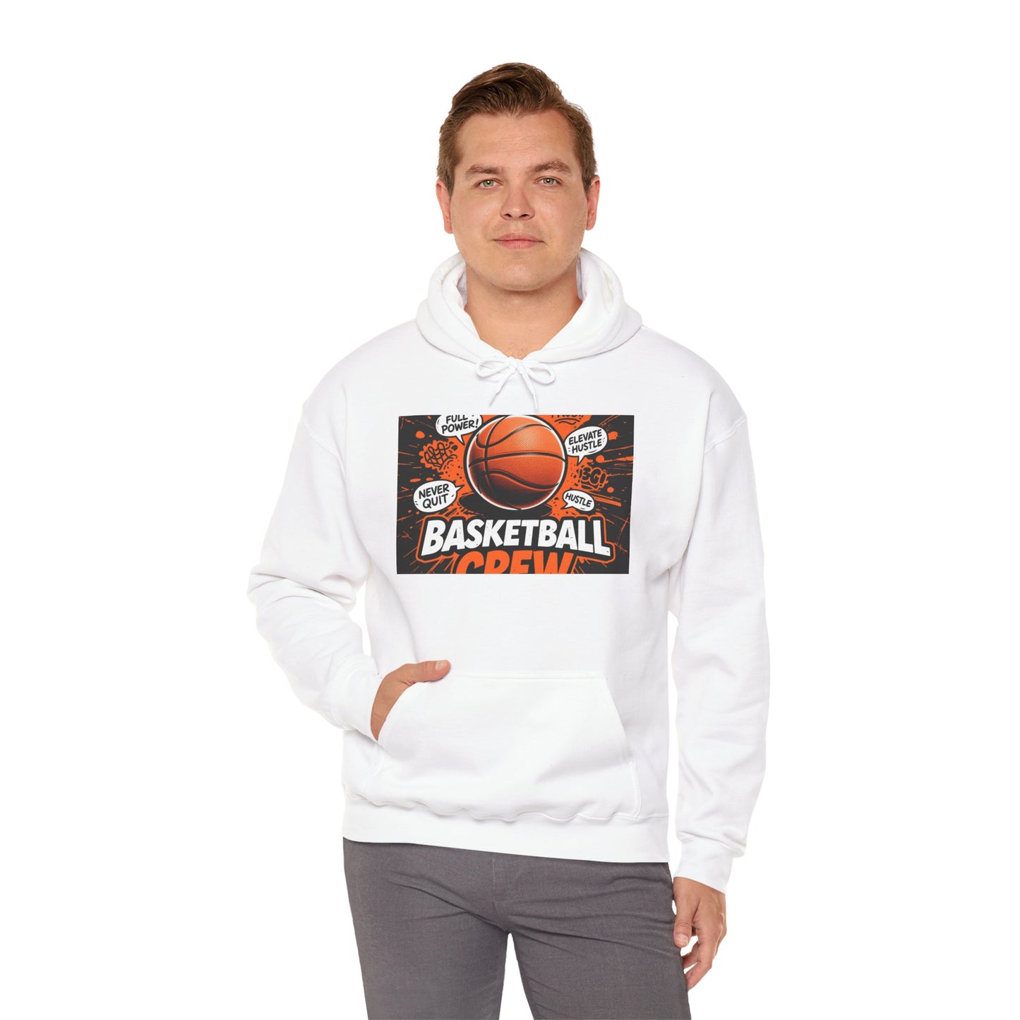 Custom Basketball Hoodie – Personalized Unisex Heavy Blend Hoodie for Players & Fans