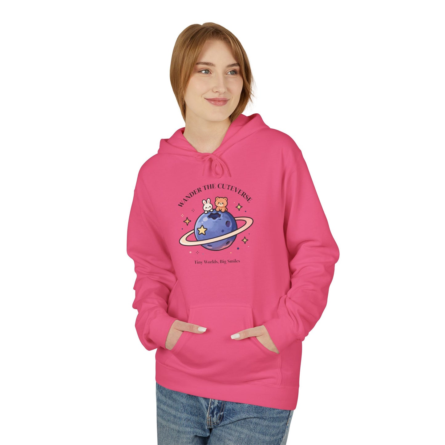 Space Friends Planet Hoodie – Cute Cosmic Adventure Graphic Pullover