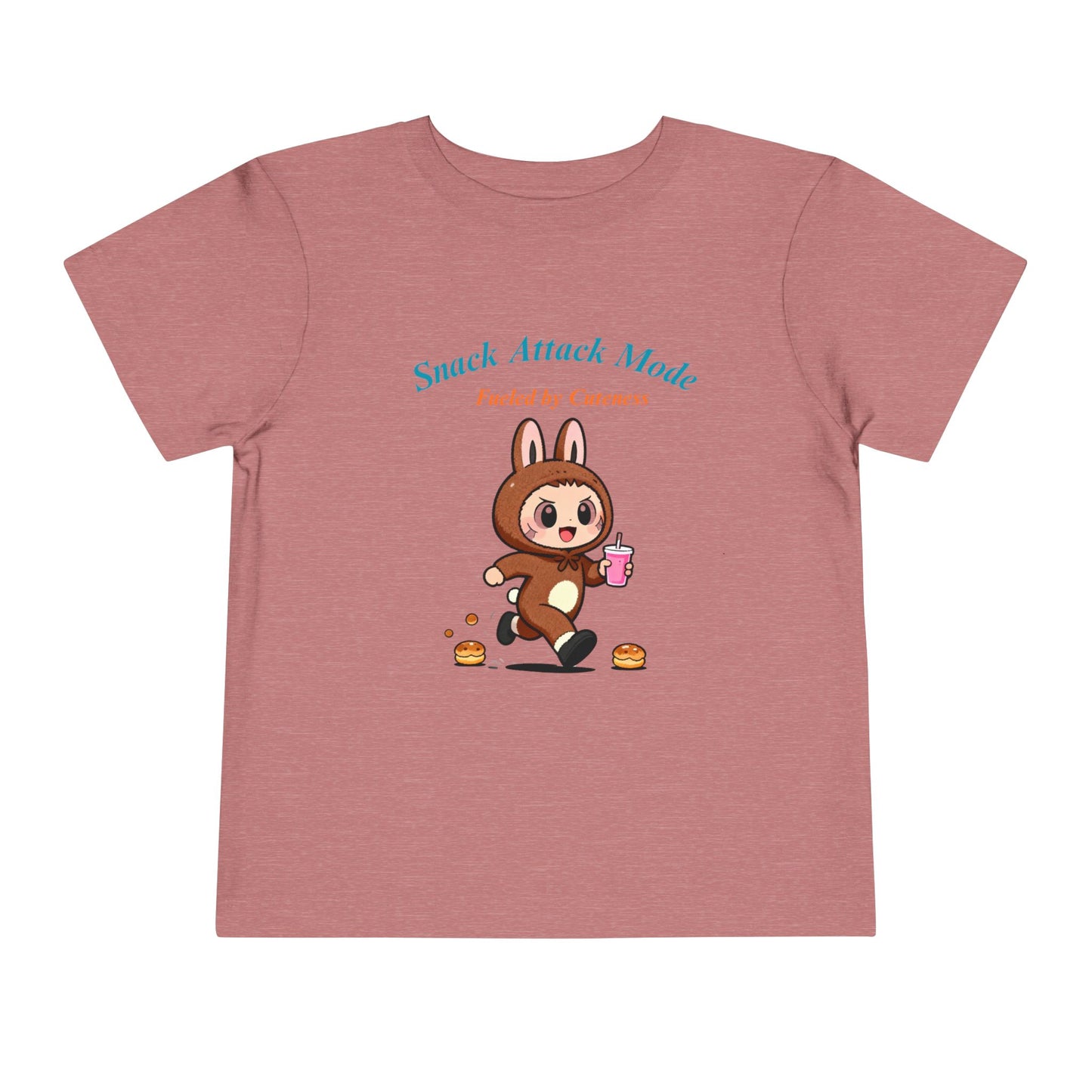Snack Attack Bunny Tee for Toddlers – Cute Food-Loving Kids Graphic Shirt