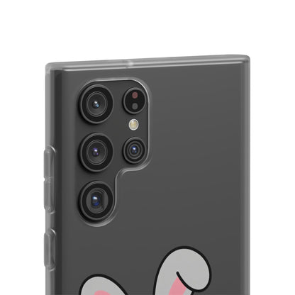 Playful Bunny Holding Carrot Phone Case – Soft, Charming Protective Cover