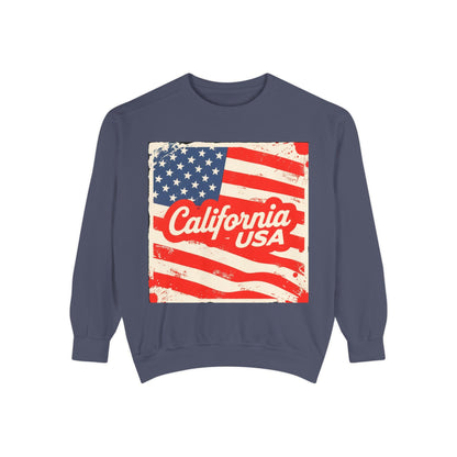 California Dream Vintage Sweatshirt – Retro USA Vibes