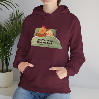 Whimsical Chicken Mom Hoodie – Sweet Mother’s Day Gift with Nest-Themed Quote