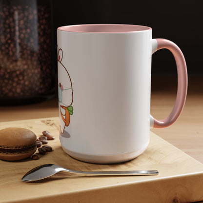 Carrot Backpack Bunny Cup – Whimsical Ceramic Mug for Cute Morning Sips & Cozy Drinks