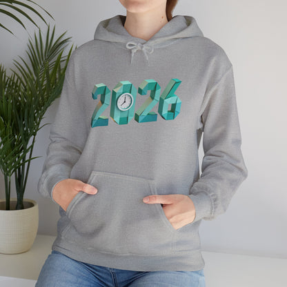 2026 Celebration Hoodie – Bold Throwback Year Design for Festive Winter Wear