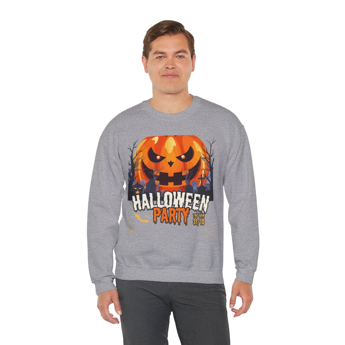 🎃 Halloween Party Sweatshirt | Custom Crewneck for Men & Women