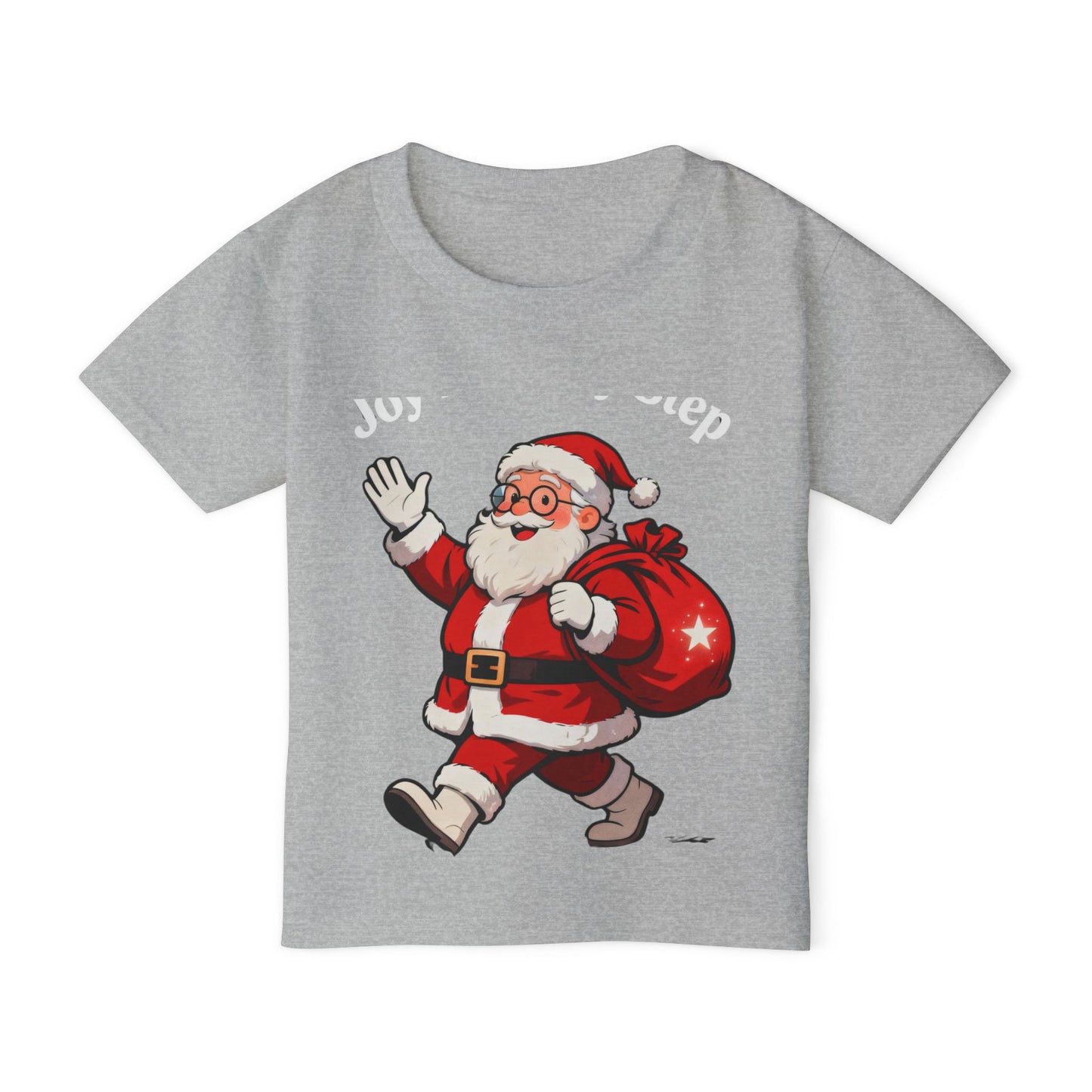 Jolly Santa Gift Bag T-Shirt – Adorable Christmas Top for Toddlers