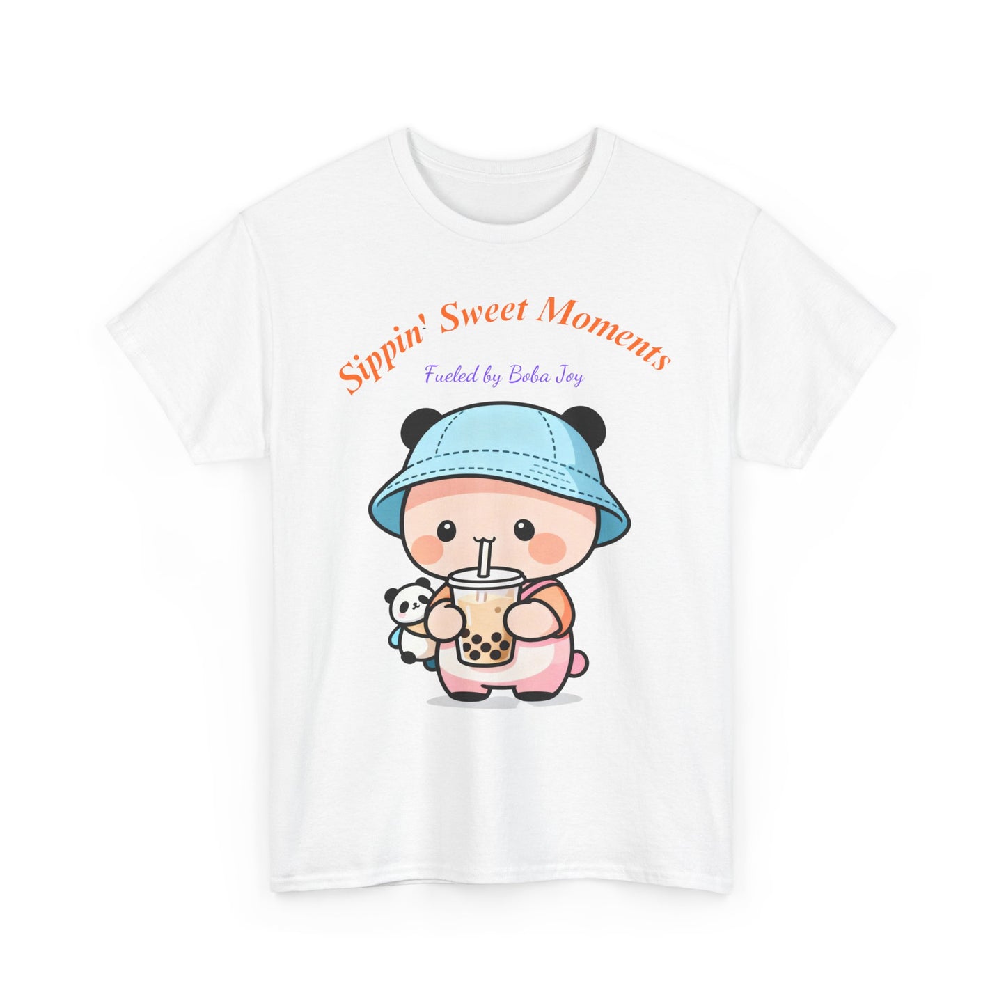 Kawaii Boba Panda T-Shirt – Cute Bubble Tea Lover Graphic Tee for Everyday Sweet Vibes