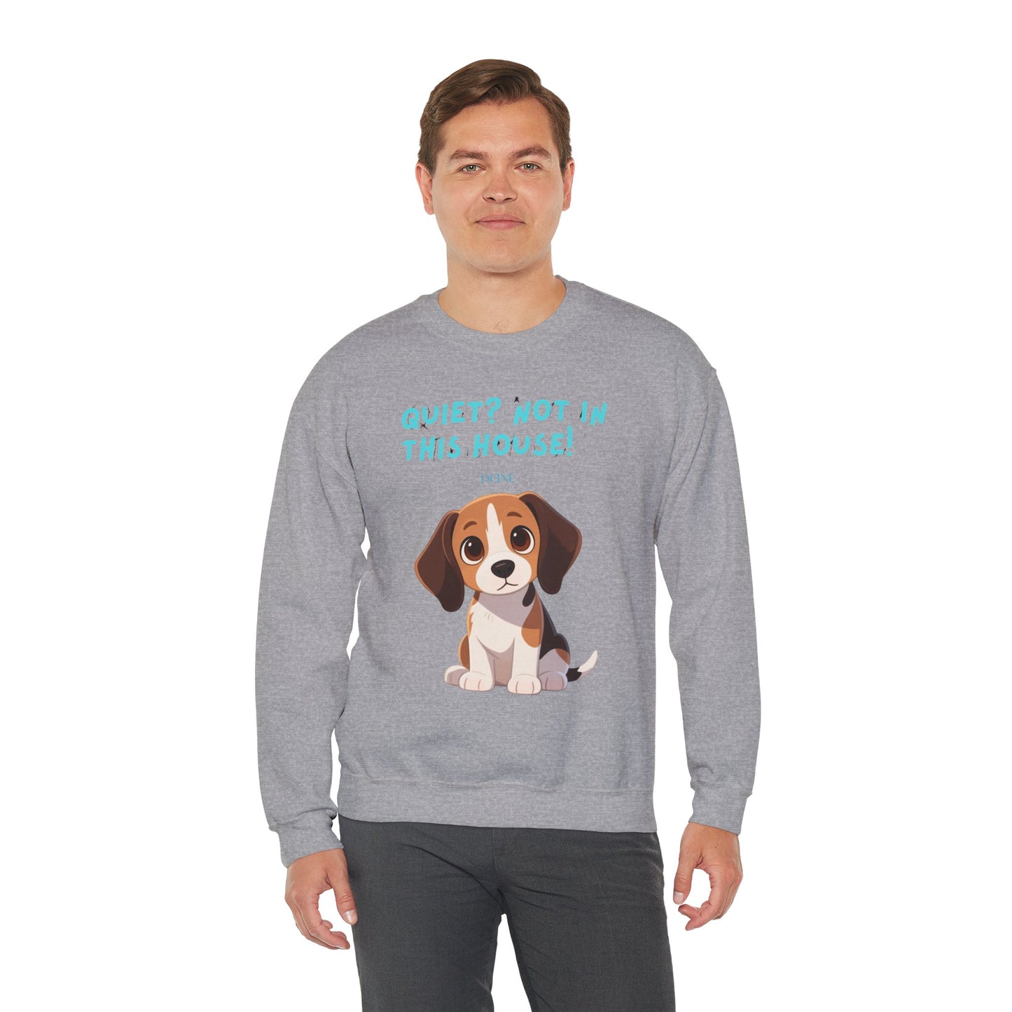 Beagle Life Sweatshirt – “Silence? Not a Chance!” Cozy Crewneck for Dog Homes Full of Joy and Barking