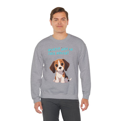 Beagle Life Sweatshirt – “Silence? Not a Chance!” Cozy Crewneck for Dog Homes Full of Joy and Barking