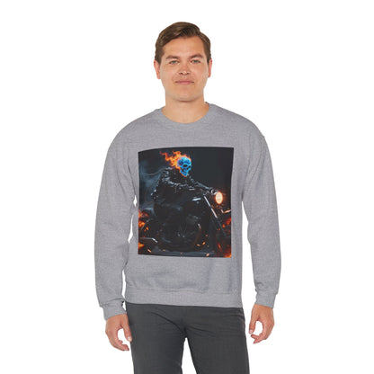 Ghost Rider Fire Skull Sweatshirt – Cool Unisex Biker Style