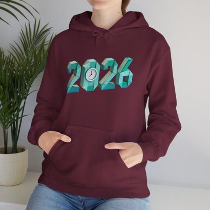 2026 Celebration Hoodie – Bold Throwback Year Design for Festive Winter Wear