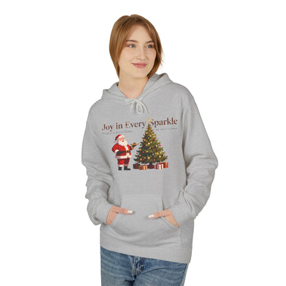 Cozy Santa & Tree Christmas Hoodie – Vintage Holiday Sweatshirt for Warm Winter Joy