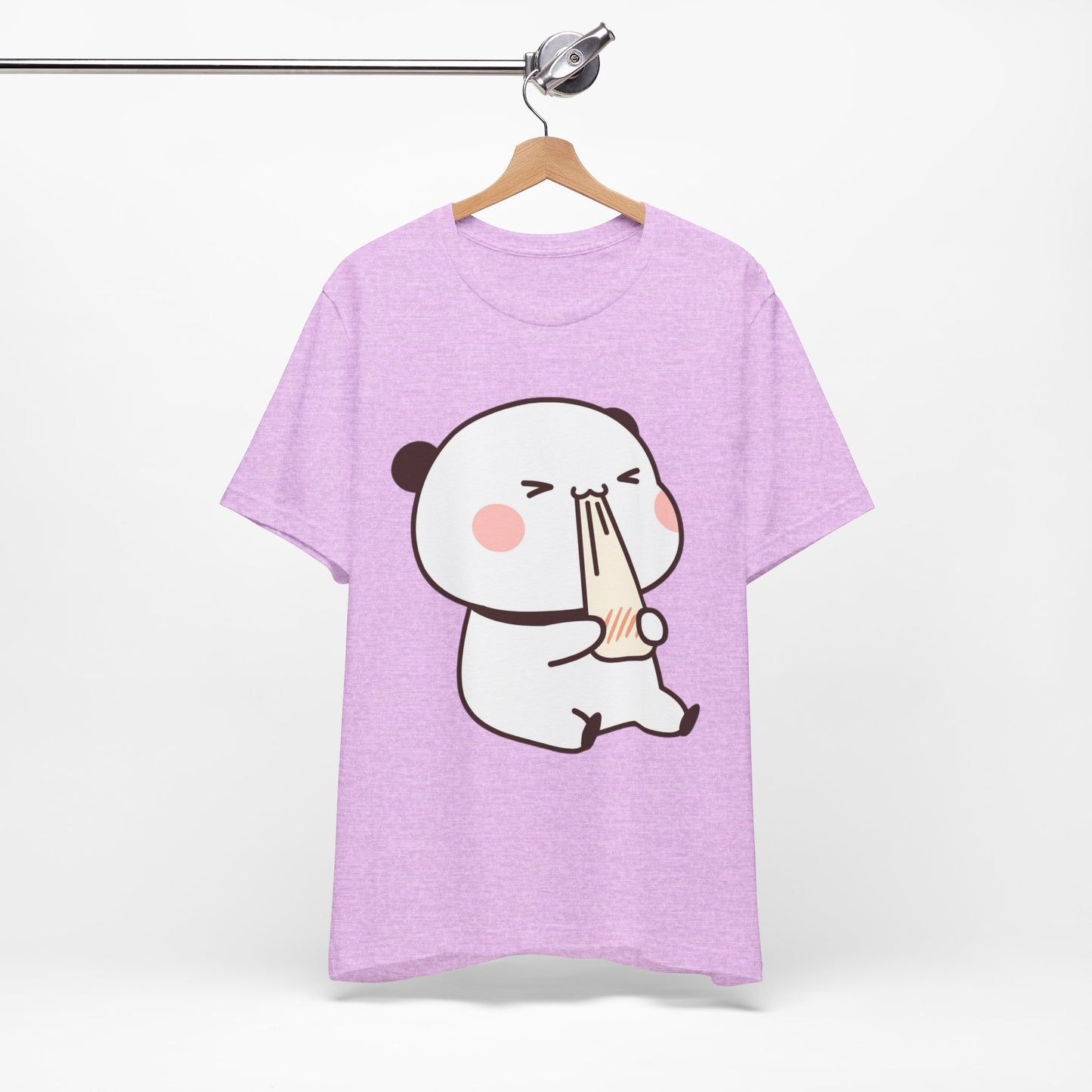 Cute Ramen Panda Tee – Whimsical Noodle Bowl Illustration Shirt