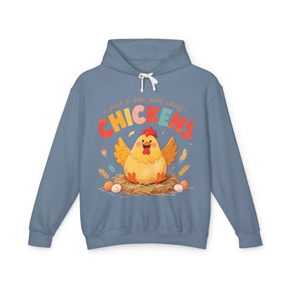 Just a Girl Who Loves Chickens Hoodie – Cute Farm Animal Sweatshirt