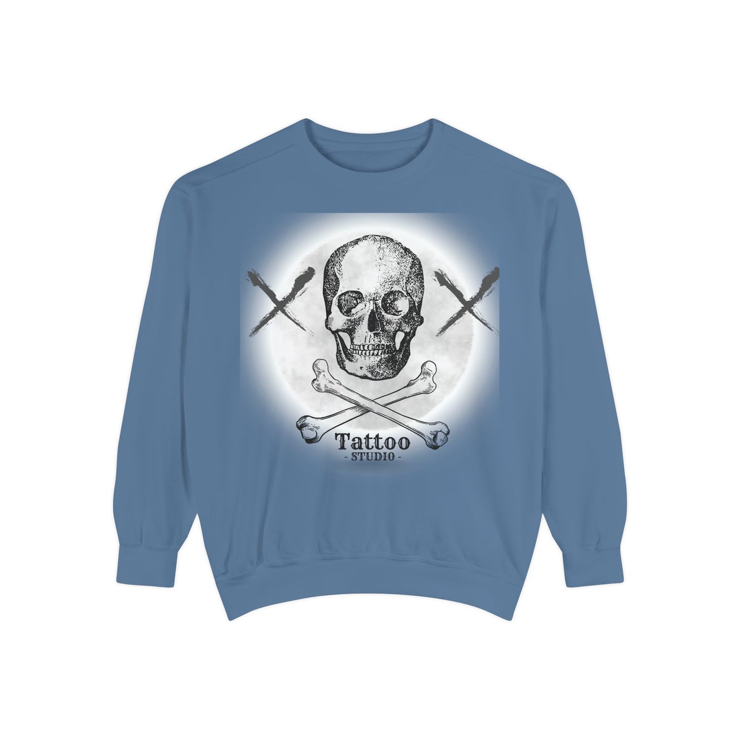 💀 Tattoo Skull Crewneck | Custom Unisex Sweatshirt