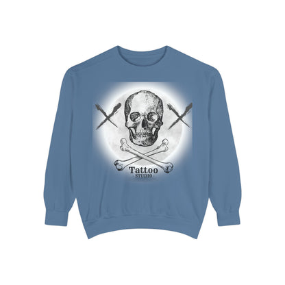 💀 Tattoo Skull Crewneck | Custom Unisex Sweatshirt