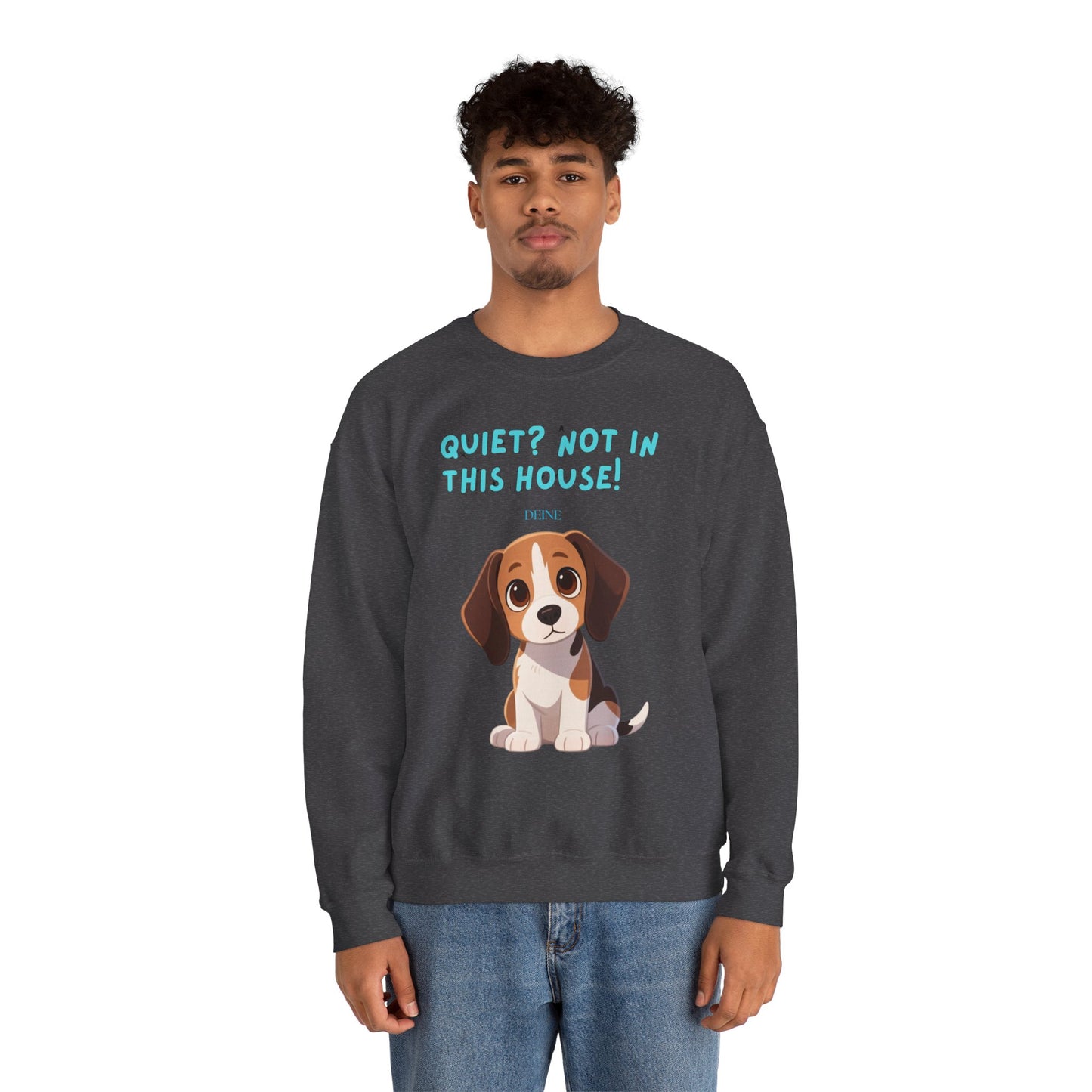 Beagle Life Sweatshirt – “Silence? Not a Chance!” Cozy Crewneck for Dog Homes Full of Joy and Barking
