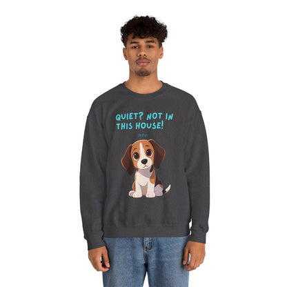 Beagle Life Sweatshirt – “Silence? Not a Chance!” Cozy Crewneck for Dog Homes Full of Joy and Barking