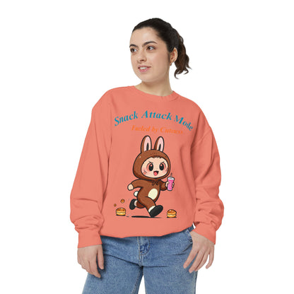 Kawaii Bunny Snack Lover Sweatshirt – Playful Costume Graphic Pullover for Cute Aesthetic Fans