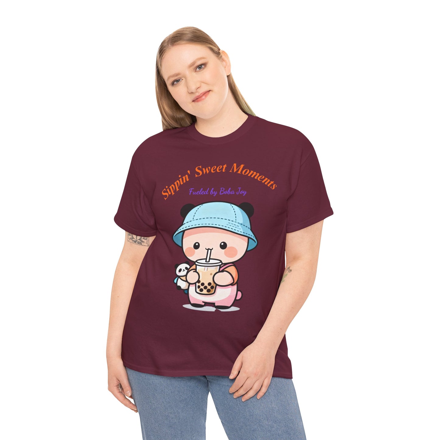 Kawaii Boba Panda T-Shirt – Cute Bubble Tea Lover Graphic Tee for Everyday Sweet Vibes