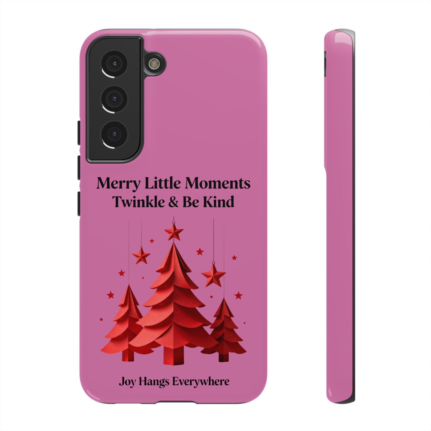 Twinkle & Kindness Christmas Cover – Soft Pink Winter Design for Cozy Holiday Vibes
