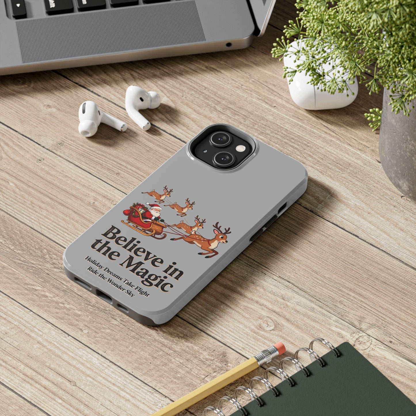 Enchanted Holiday Spirit Phone Case – Festive Christmas Art for Cozy Winter Vibes