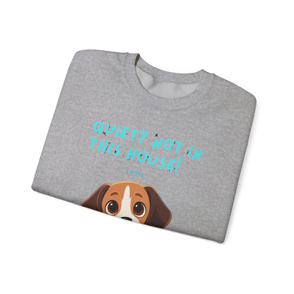 Beagle Life Sweatshirt – “Silence? Not a Chance!” Cozy Crewneck for Dog Homes Full of Joy and Barking