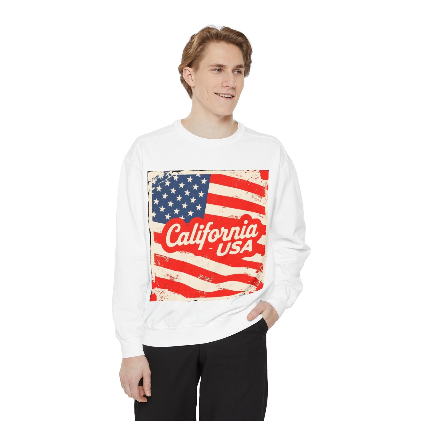 California Dream Vintage Sweatshirt – Retro USA Vibes