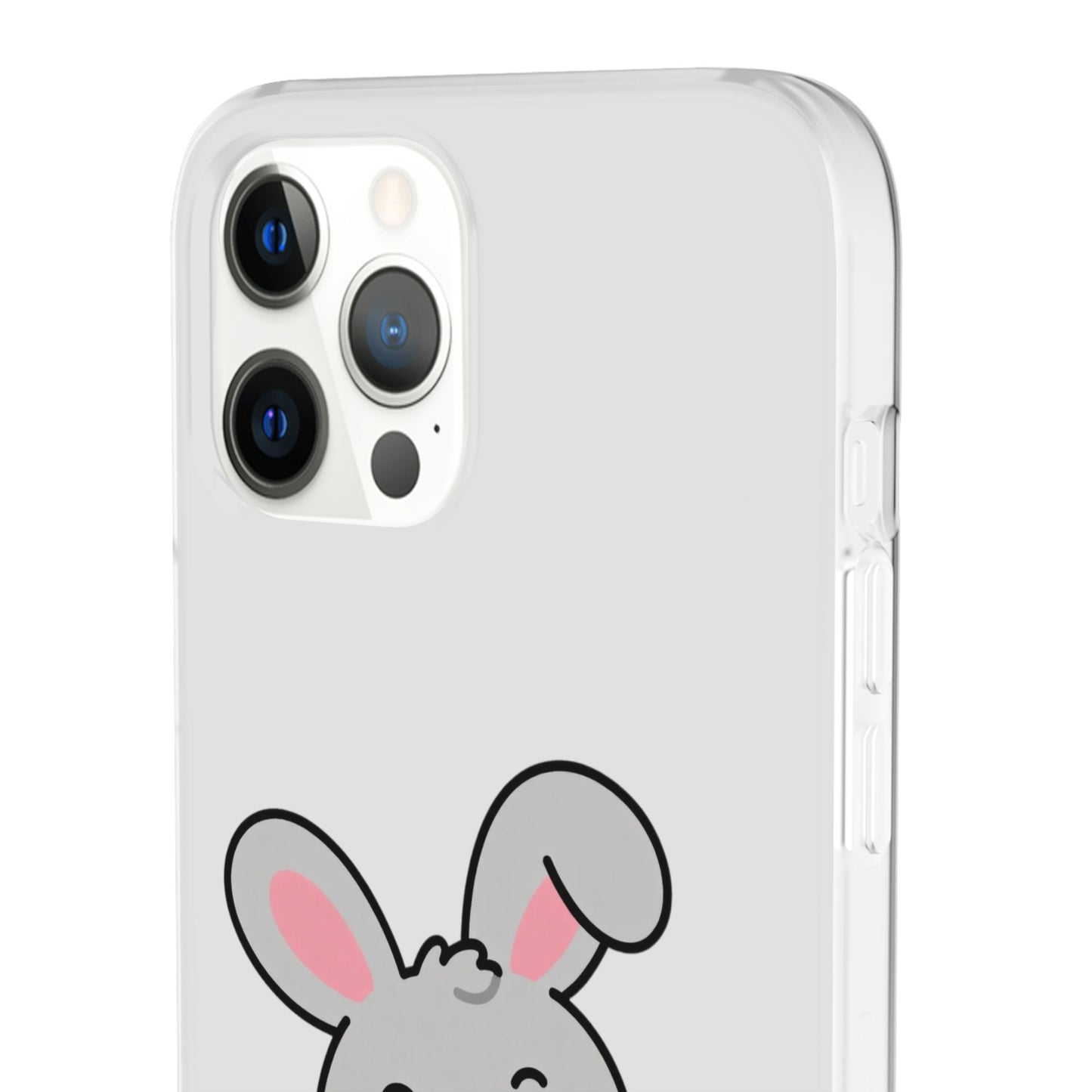 Playful Bunny Holding Carrot Phone Case – Soft, Charming Protective Cover